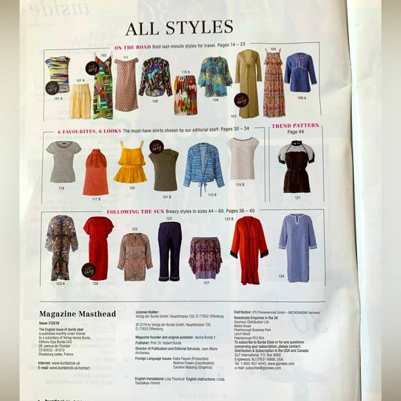 UK Burda Style Magazine Issue 07/2019. - Picture 2 of 4